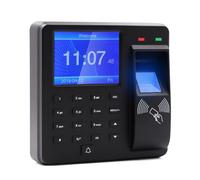 JHXHFJXZ Access Control Time Attendance Machine Fingerprint/Password/ID Card Recognition Time Clock With 2.4 Inch Display Screen for Small Businesses