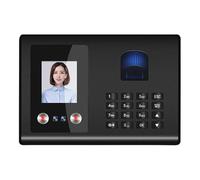 JHXHFJXZ Attendance Machine Face+ Fingerprint+Password Employee Check-in Device Recognition Apparatus Punch Card Equipment for Small Businesses