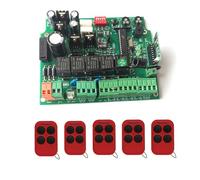 JHXHFJXZ Control Board For AC Sliding Gate Opener 24V Gate Opener Control Panel PCB Mother Board For Double Arms Swing Gate Motor for Factories, Schools, Residences(3remotes)