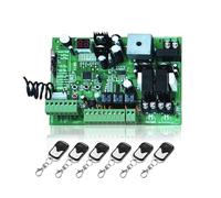 JHXHFJXZ Control Board For AC Sliding Gate Opener, C24V Swing Gate Opener Motor Control Unit PCB Controller Circuit Board Electronic Card for Factories, Schools, Residences(6 Remote control)