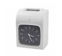 JHXHFJXZ Digital Attendance Machine Time Recorder Fingerprint/Password Punch Card Time Clock Office Staffs Check In Punching Machine for Small Businesses