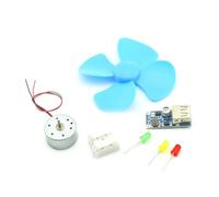JHXHFJXZ DIY Portable Mini Wind Power Generator Set Turbine Motor Generator Alternator Self-Generation Emergency Phone Charger DC 5V USB for Physical Power Generation Experiment