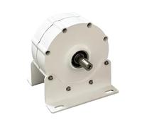 JHXHFJXZ Electric Generator 2KW Low Speeds 48V 24V 12V 3 Phase Gearless Permanent Magnet AC Alternators For Wind Water Turbine Home Use for Home, Farm, RVs, Boats(With Base,DOUBLE SHAFT_12V)