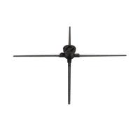 JHXHFJXZ F85 3D Holographic Advertising Machine 1600P 4 Leaf 1024 LED Beads 85cm Diameter Holographic LED Fan Projector Easy to Change Video