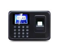 JHXHFJXZ Fingerprint Attendance Biometric Machine System Employee Keypad Electric Time Clock Recorder USB Data Manage for Small Businesses(A01 Attendance)