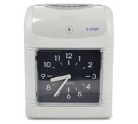 JHXHFJXZ Fingerprint Time Clock S-618 Punch Card Machine Employee Check-in Machine Power Outage No Card Paper Card Attendance Machine Punch Card Clock for Small Businesses(Type2)