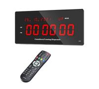 JHXHFJXZ Gym Timer, Interval Workout Clock For Home Garage, Ultra-Clear 2" LED Digit With Remote 14.17"x 6.18" Count Down/Up Fitness Timer Easy Control