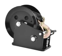 JHXHFJXZ Hand Winch 1600 Lbs Pulling Capacity Boat Trailer Winch Heavy Duty Rope Crank With Polyester Strap And Two-Way Ratchet Precisely Control the Movement