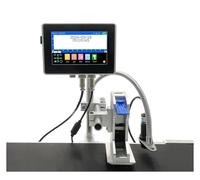 JHXHFJXZ Industrial Online Inkjet Printer 12.7/25.4mm Nozzle With 4.3inch Screen QR Barcode Batch Number Logo Date Printer Wide Printing Material(25.4mm without ink)