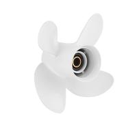 JHXHFJXZ Marine Outboard Propeller 4 Blades 10 3/8x13in RH Aluminum Alloy Fit For 25-60 Engine Fit Your Boat Well