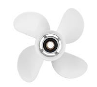 JHXHFJXZ Marine Outboard Propeller 4 Blades 10 3/8x13in RH Aluminum Alloy Fit For 25-60 Engine Right Hand Propeller Fit Your Boat Well