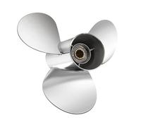 JHXHFJXZ Marine Stainless Steel Outboard Propeller 3 Blade 11" X 15” Fit Engines 25-60 HP 13 Spline Tooth 663-45943-01-EL Fit Your Boat Well