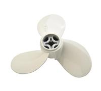 JHXHFJXZ Metal Outboard Propeller With Three Leaves White Aluminum Alloy 7 1/4X5-A Outboard Engine Propeller Ship Spare Parts Propelleres Fit Your Boat Well