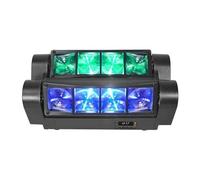 JHXHFJXZ Mini Disco Dj Spider Stage Light Moving Head 80W RGBW LED Sound Activated Auto Running Beam Rotatable Lamp Party for Home Room Dance Parties