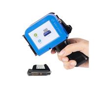 JHXHFJXZ Multi-language 12.7mm Touch Screen QR Bar Batch Code Date Logo Expiry Label Portable Handheld Jet Thermal Inkjet Printer Wide Printing Material(No wifi)