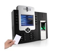 JHXHFJXZ Mutil Language Time Clock For Small Businesses Biometric Fingerprint Time Attendance Clock Machine With Access Control Default for Small Businesses(ID card adms)
