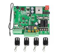 JHXHFJXZ Output DC12V 24V Swing Gate Control Board Connect Backup Battery Or Solar System With Remote Control Amount Optional for Factories, Schools, Residences(4 remotes)
