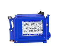 JHXHFJXZ Portable Handheld Inkjet Printer Mini Label Coding Machine Production Date Barcode Bottle Cap LOGO Printing Permanent Ink Wide Printing Material(Printer-HD Black Ink)