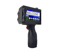 JHXHFJXZ Portable Inkjet Printer 600Dpi Expiry Date Coding Machine Inkjet Gun 25.4Mm Handheld Inkjet Printer On Metal Wood Glass Cloth Carton Plastic Wide Printing Material