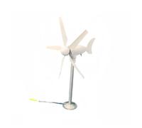 JHXHFJXZ Portable Wind Turbine Generator Kit Vertical Axis Five Blade Wind Turbine Model Three-phase Permanent Magnet Generator With Gentle Wind Start for Physical Power Generation Experiment(Type1)