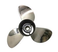 JHXHFJXZ Propeller With Stainless Steel For Outboard Engine 20hp 25hp F25hp 30hp, 9-7/8×12-F, 664-45954-00-EL Fit Your Boat Well