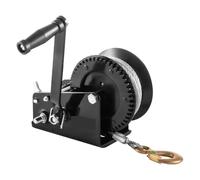 JHXHFJXZ Rope Crank,3500 LBS Capacity Heavy Duty Hand Winch W/ 10 M Wire Cable & Alloy Hook, 2-Gear Two-Way Manual Operated Ratchet Precisely Control the Movement
