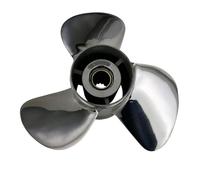 JHXHFJXZ Stainless Steel Outboard Propeller 11 1/8 X 13 OEM Fit Engines 25-60 HP 3 Blade 69W-45945-00-EL, 13 Spline Tooth Fit Your Boat Well
