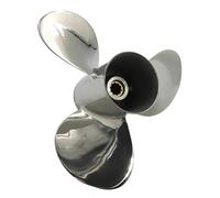JHXHFJXZ Stainless Steel Outboard Propeller Fit For Engine 20-30hp 12 Tooth Spline 9-7/8"×10-1/2" 664-45954-00-EL Fit Your Boat Well
