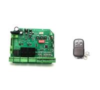 JHXHFJXZ Swing/sliding DC24V/12V Gate Control Circuit Board Connect With Dual Motor Speed Regulation And Automatic Door Closing for Factories, Schools, Residences(DC24V with 2 remote)