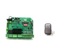 JHXHFJXZ Swing/sliding DC24V/12V Gate Control Circuit Board Connect With Dual Motor Speed Regulation And Automatic Door Closing for Factories, Schools, Residences(DC24V with 4 remote)