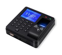 JHXHFJXZ Time Attendance Machine Fingerprint/Password/ID Card Recognition 2.4 Inch Display Screen Employee Checking-in Multi-language for Small Businesses