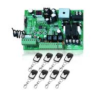 JHXHFJXZ Universal Type 24V PCB Board For Automatic Double Arms Swing Gate Opener Control Board Panel Smart Control Center System for Factories, Schools, Residences(8 remote 24v)