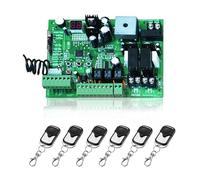 JHXHFJXZ Universal Type 24V PCB Board For Automatic Double Arms Swing Gate Opener Control Board Panel Smart Control Center System for Factories, Schools, Residences(6 remote 24v)