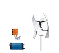 JHXHFJXZ Wind Turbine Energy Sources Electric Power Generator 24V 48V 12V 20KW 3 Blades Permanent Maglev Generator With Mppt Controller for Home, Farm, RVs, Boats(Type3,48V_20KW)