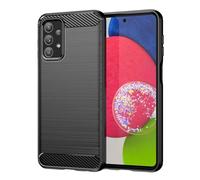 Jhxtech Case for Galaxy A23 Case, Samsung A23 SM-A236B Case, Ultra Slim Phone Cover with Shock-Absorption Carbon Fiber TPU Rubber Protective Cases for Samsung Galaxy A23 Black