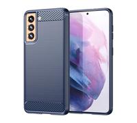 Jhxtech Case for Galaxy S21 Plus 5G Case, Samsung S21+ SM-G996B Case, Ultra Slim Phone Cover with Shock-Absorption TPU Rubber Protective Cases for Samsung Galaxy S21 Plus Navy Blue