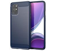 Jhxtech Case for OnePlus 8T 5G Case, OnePlus 8T+ 5G KB2000 Case, Ultra Slim Phone Cover with Shock-Absorption Carbon Fiber TPU Rubber Protective Cases for OnePlus 8T Navy Blue