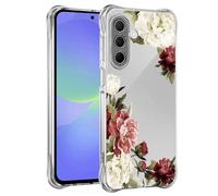 Jhxtech Phone Case for Galaxy A57 Case, for Samsung A 57 SM-A576B girls women, Slim Shockproof Clear Floral Pattern Soft Flexible TPU Protective Cover for Samsung Galaxy A57 Blossom Flower