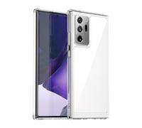 Jhxtech Phone Case for Galaxy Note 20 Ultra/Samsung Note 20 Ultra N985F Case Ultra Thin Clear Hard PC Back + Soft TPU Bumper Silicone Shockproof Cover for Samsung Galaxy Note 20 Ultra 5G Crystal Clear