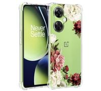 Jhxtech Phone Case for OnePlus Nord N30 5G Case, OnePlus Nord CE 3 Lite 5G girls women, Slim Shockproof Clear Floral Pattern Soft Flexible TPU Protective Cover for OnePlus Nord N30 5G Blossom Flower
