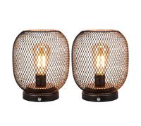 JHY DESIGN Dimmable Touch Lamp Set of 2 Bedside Table Lamp Rechargeable Battery Powered Light with LED Bulb Night Accent Light for Weddings Parties Patio Events for Indoors Outdoors