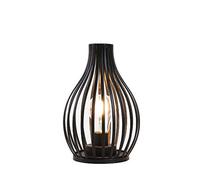 Jhy Design Table Lamp Battery Powered, 24 Cm High Modern Nordic Vase Shaped Wireless Led Nightlight With 6-Hour Timer For Bedroom