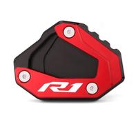 JHYBDP Extender Foot Motorcycle Side Stand Plate For MT10 MT 10 16-23 YZFR1 YZF R1 15-23 Kickstand Foot Side Stand Extension Support Plate Pad Motorbike Kickstand Support Plate(Red 1)