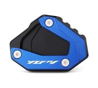 JHYBDP Extender Foot Motorcycle Side Stand Plate For YA&MAHA MT10 MT 10 16-23 YZFR1 YZF R1 15-23 Kickstand Foot Side Stand Extension Support Plate Pad Motorbike Kickstand Support Plate(Blue 2)