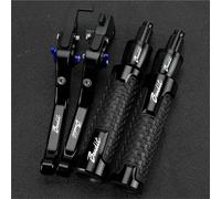 JHYBDP Handlebar Levers Motorcycle Brake Clutch Lever Handlebar Grips Combo for Suzuki GSF1200 GSF 1200 for Bandit 2001-2006 with Handle Bar End Motorbike Brake Grips Clutch Lever