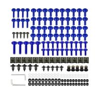 JHYBDP Motorbike Bolt Kit Motorcycle Fairing Screws Bolts Nuts Kits For KYMCO Quannon 150 Venox 250 Compagno 110i 50i Windscreen Fastener Clips Set Kit Mounting(Blue)