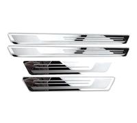 JHYGBKYHGG Car Door Sill Protector for Range Rover LR4 Sport Freelander Evoque Velar Vogue, Stainless Steel Scuff Plate Kick Plates Welcome Pedal Cover Anti-Scratch Threshold Strips,C