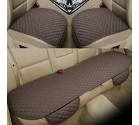 JHYGBKYHGG Car Seat Cover Protector for VW Beetle Hatchback 2011-2019, Linen Fabric Front Rear Full Set Car Seat Anti-slip Protector Cushion Car Accessories,F/Coffee