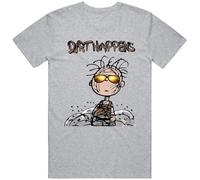 Jhym Dirt Happens Pig Pen Pigpen Messy Dirty Cartoon Fun Funny T-Shirt Gray