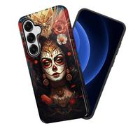 JHYYTUJTYP Dual Layer Shockproof Case for Samsung Galaxy S26 - Heavy Duty Protective Phone Cover, Anti-Scratch, Raised Camera & Screen Protection,Sugar Skull Girl